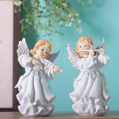 Lovely European angel statue wedding gifts wedding resin crafts TV cabinet ornaments Cupid angel figure birthday present