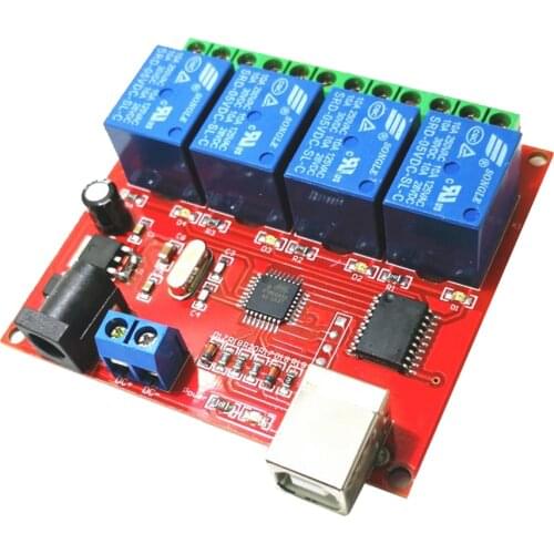 DC 5V 4CH Programmable Computer USB Control Switch Relay For Smart Home