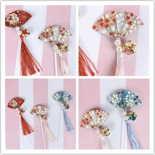 Retro Mini Fan Cake Topper Cupcake Toppers Kids Birthday Party Baby Shower Cake Decoration Flags Wedding Favor Baking Supplies