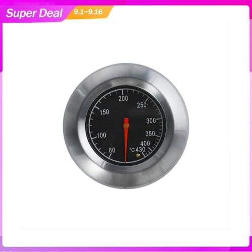 Barbecue BBQ Smoker Grill Stainless Steel Thermometer BBQ Temperature Gauge 60-430 Celsius Grilling Smoker Cooking Thermometre