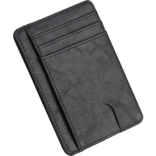 Slim RFID Blocking Leather Wallet Credit ID Card Holder Purse Money Case for Men Women JAN10 Dropship Hot Sale