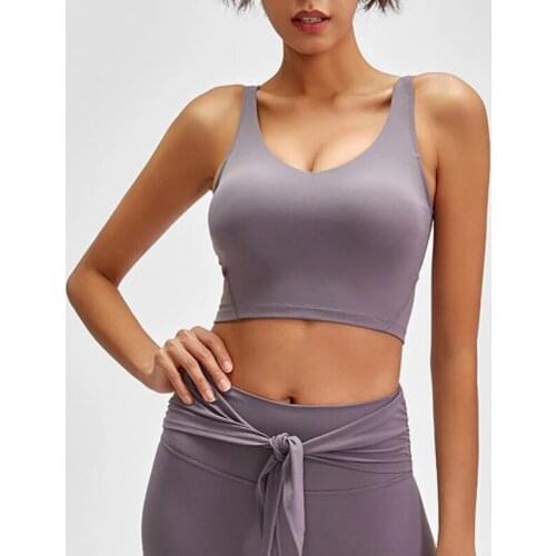 U-Back Butter Soft Workout Gym Yoga Bras Women Racerback Tank Sexy Sports Sleeveless Shirt Loose Athletic Tops