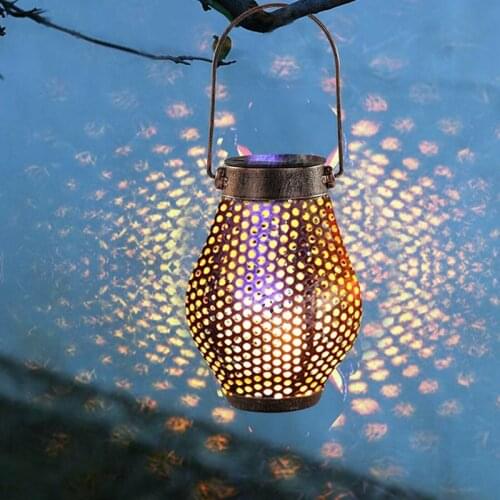 Waterproof Solar Lamp LED Solar Powered Lantern Hanging Outdoor Solar Garden Light for Solar Lamp Garland Garden Decoration