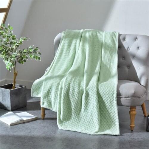 Winter Warm Knitted Throw Blanket Solid color Anti-pilling Cushion Towel for Bed Sofa Cover Bedspread Anti-cat Scratch Blankets