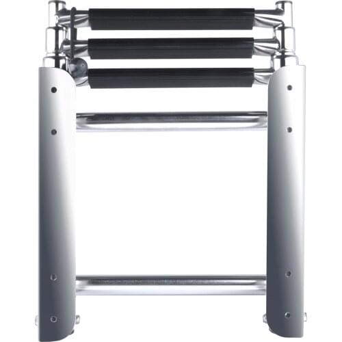3-Step Stainless Steel Under Platform Slide Mount Boat Boarding Telescoping Ladder Boat Accessories Marine