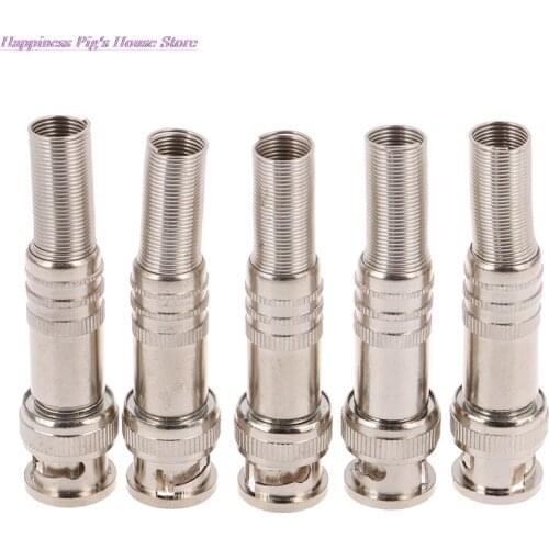 5pcs/lot BNC-5 Welded Joint BNC Connector Q9-5 Monitoring Video Connector CCTV Head Wholesale