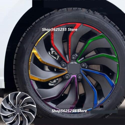 For Volkswagen VW Golf 8 MK8 2020 2021 Accessories Wheel Hub Decoration Stickers Modification Auto Wheels Protective Film