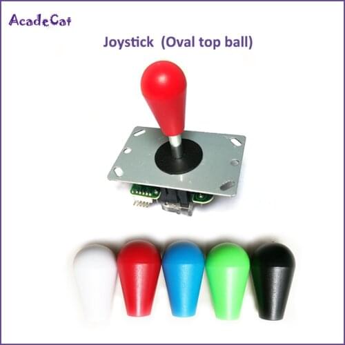 Arcade Joystick with Oval Top ball handle SANWA, sanwa style Jamma game fighting stick American Style DIY Arcade
