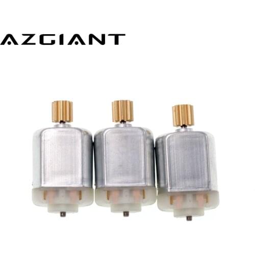 AZGIANT 3pcs FC130 7*6.5mm 8x7mm 8T Gear Car Door Lock Motor Micro 12V DC Carbon Brush 130 Motor Car Accessories
