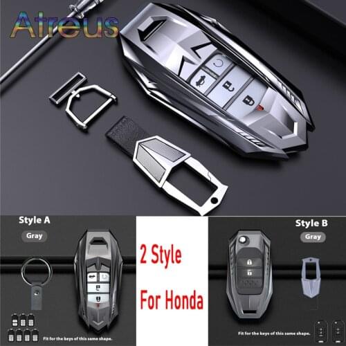 Zinc alloy Car Styling Key Fob Case Cover for Honda CivIc HRV Accord CRV XRV Crider Odyssey 2017 2018 2019 2020 2021 Accessories