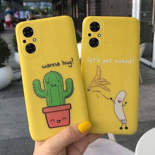 For Honor 50 SE Case Honor 50 Pro Cartoon Cactus Yellow Silicone Soft Cover For Huawei Honor 50 SE Pro honor50 Phone Case Bumper