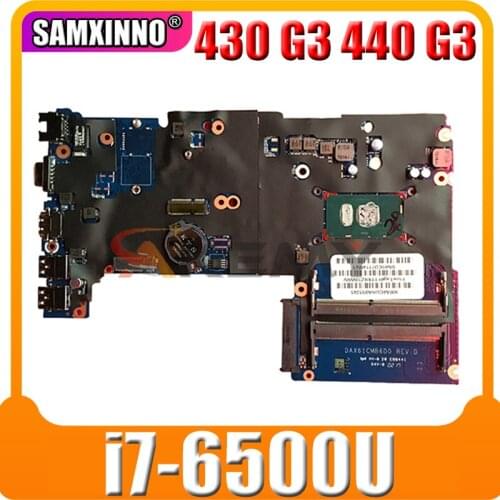 For HP 430 G3 440 G3 X61C laptop motherboard with i7-6500U CPU DDR4 DAX61CMB6C0 DAX61CMB6D0 855658-601 855658-001 100% test work
