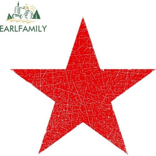 EARLFAMILY 13cm x 12.5cm for USSR Star Logo Creative VAN Car Stickers Vinyl Fashion Occlusion Scratch Windshield Window Decal