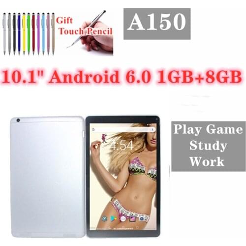 Hot Sales 10.1 Inch Android 6.0 A150 DDR3 1GB+8GB 4800mAh IPS Screen Quad Core Bluetooth WIFI