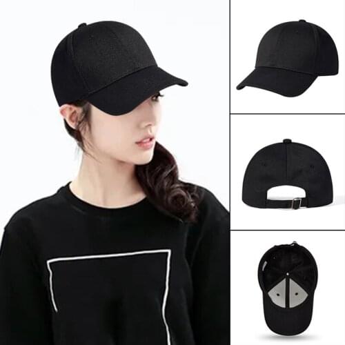 2021 Mens Adjustable Baseball Cap Quick-drying Polyester Solid Color Breathable Curved Brim Sun Hat for Sports Outdoor TY66
