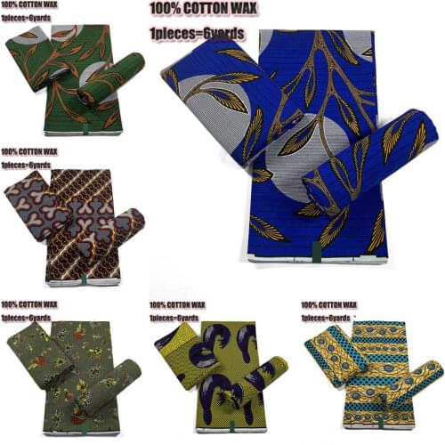 2021 New Ankara African Real Wax Fabrics Nigerian Wax Print Fabric High Quality 100%cotton Ghana wax Style Fabrics For Patchwork