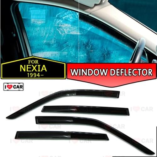 Window deflector for Daewoo Nexia 1994- car window deflector wind guard vent sun rain visor cover car styling decor