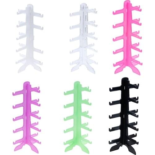 2Pcs/set 5 Layers Sunglasses Eyeglass Glasses Frame Rack Display Stand Organizer Show Holder