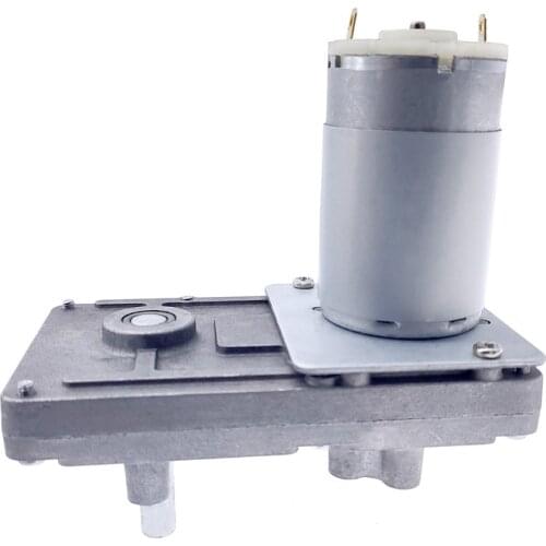 24V Worm Gear Motor 12V Reducer 20-157RPM DC High Torque Electric-Motor Metal Gear Reverse Self Lock For Automation Equipment