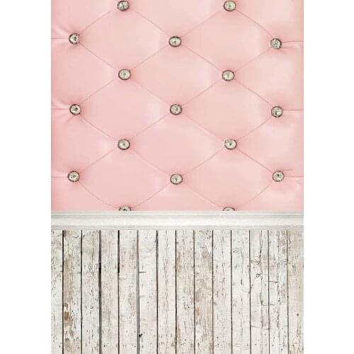 Pink Headboard Photography Background Wooden Floor Backdrop For Photograph Accessories Perfume Cream Backdrops Photo Studio
