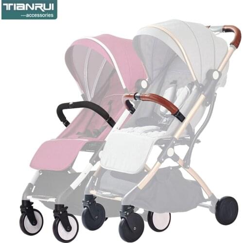 Tianrui Series Baby Stroller Accessories Front And Back Wheels Safety Bar Armrest Handle Leather Cover Armrest Original Product