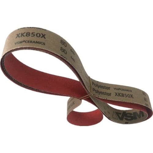 1 Piece VSM Sanding Belt for Superhard Steel Metal Grinding / XK850X Ceramic Sanding Abrasive Belts