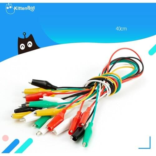 Crocodile clip Cable 40cm Double Head Extension , For Meowbit micro:bit Fruit Piano