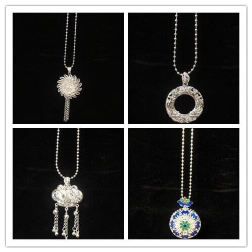 Ethnic style jewelry Miao silver multi-layered Flowers necklace Bohemian ethnic style for womans necklace pendant accessories