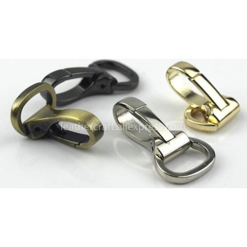 1pcs Metal Snap Hook Trigger Lobster Clasp Clip Spring Gate for Leather Craft Bag Strap Belt Webbing Keychain