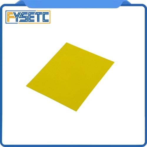 1pcs 300*300*0.3mm PEI Frosted Yellow 3D Print Cold PEI Sheet with 3M 468MP Adhesive Polyetherimide 0.3mm thickness