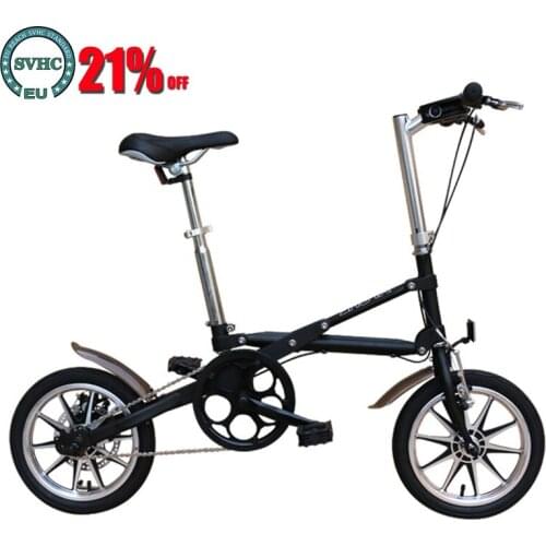 14inch folding bicycle Aluminum Variable speed and single-speed bike A light folding bicycle that can be pushed around at will