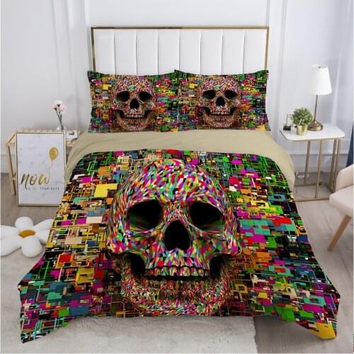 Skull Deadpool Duvet cover set 240x220 200x200 Bedding set Twin Queen King Double Bed linens Quilt cover Bedclothes dream