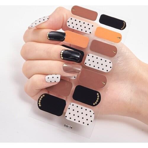 Four Sorts 0f Nail Stickers Nail Wraps DIY Self Adhesive Nail Sticker Nail Decoration Designer Nail Decals Novidades Nail Tips