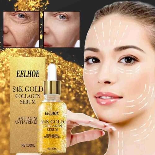24K Hyaluronic Acid Deeply Nourish Wrinkle Removal Anti-aging Niacinamide Brightening Moisturizing Serum