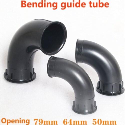Speaker Guide Tube Connector Bending Tube Small / Medium / Large Environmental Black ABS Material