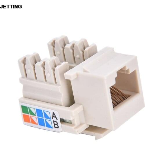 JETTING CAT5 RJ45 110 Punch Down Keystone Network Ethernet Jack Top Quality