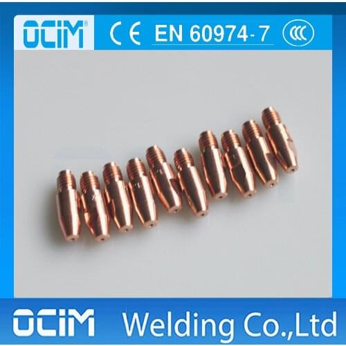 10pcs Contact Tip M8*30 For MB36KD 40KD 501D mig torch,E-CU Welding Accessories