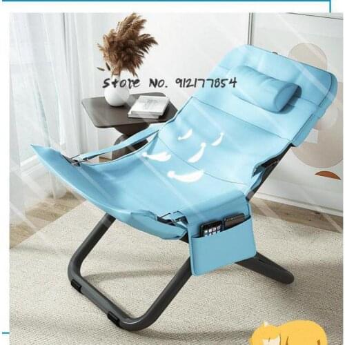 Lazy small sofa chair bedroom single balcony reclining home computer chair leisure and comfortable sedentary folding recliner