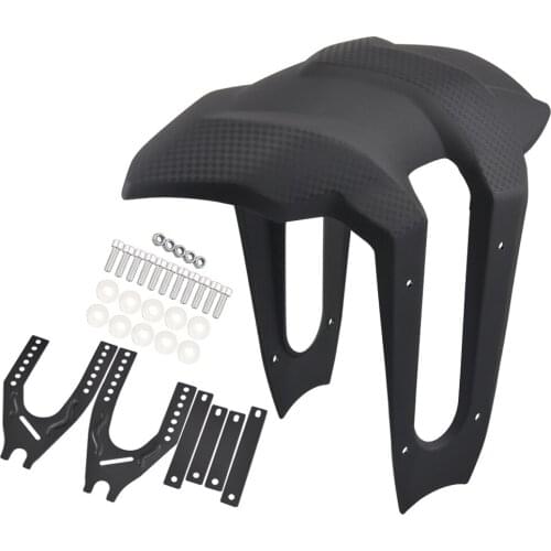 Matte Black Universal Motorcycle Rear Wheel Cover Fender Mudguard Tire Hugger Splash Guard With Bracket kits Accessories