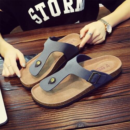 2019 New Male Summer Plus Size 47 Mens Slippers Flip - flops Flat Slippers Beach Sandals