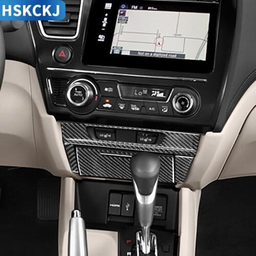 For Honda Civic 9 Coupe Sedan 2013 2014 2015 Carbon Fiber Seat Heating Button Sticker Cover Car Modification Parts Decoration