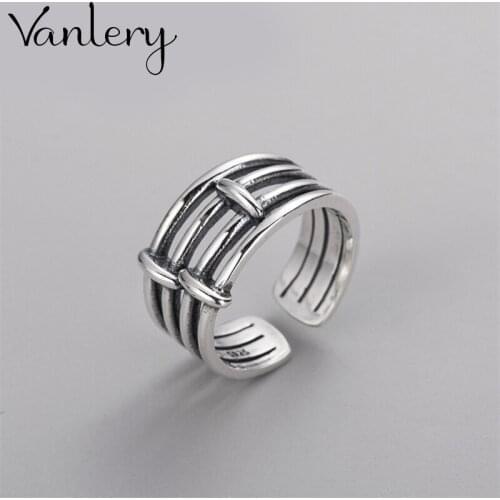 Wholesale Antique Silver Color Layer Chains Rings For Women Statement Jewelry Finger Ring anillos mujer bijoux