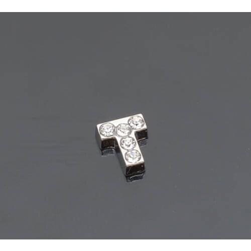 Letter T Floating charms,Fit floating charm lockets FC0001-T