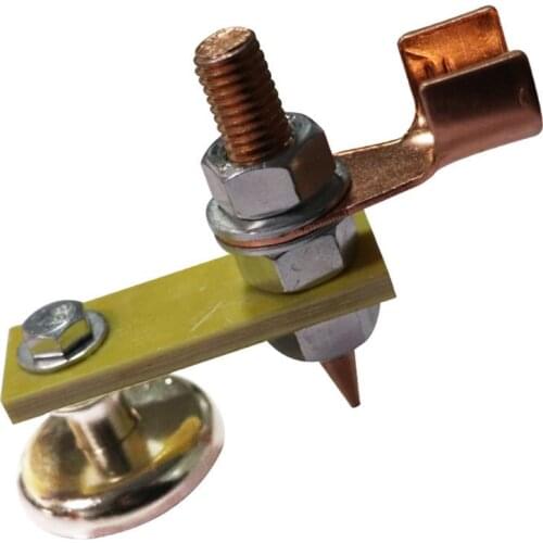 Strong Magnetic Ground Clamp Connector with Conductive Rod Stud for Welding