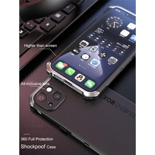Metal Frame Case For iphone 11 12 mini X XS 12 Pro Max Case Shockproof Aluminum Bumper + Hard PC Cover 5 s SE 6 7 8 Plus XR Case