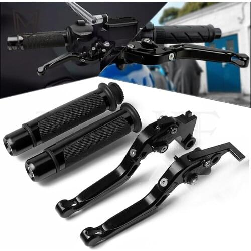 For Suzuki GSXS GSX-S 125 150 GSX-S125 GSX-S150 Motorcycle CNC Adjustable Folding Brake Clutch Levers Handlebar Hand Grips