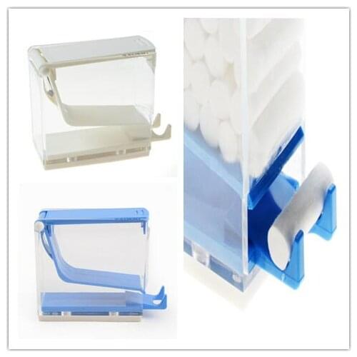 Dental Orthodontic Dentist Cotton Roll Dispenser Holder Press Type Box 1pc