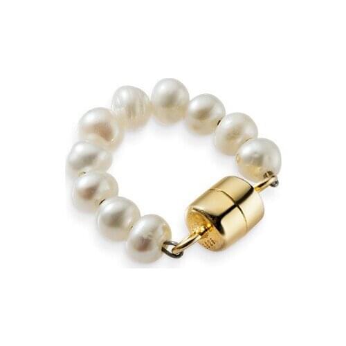 TIMEONLY Statement Magnet Adsorption Simulation Pearl Clip Earring for Women Ladies Luxury No Ear Piercing Earrings Jewellery