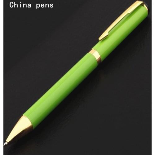 High quality 801 Green Colour School student office stationery Ballpoint Pen for writing