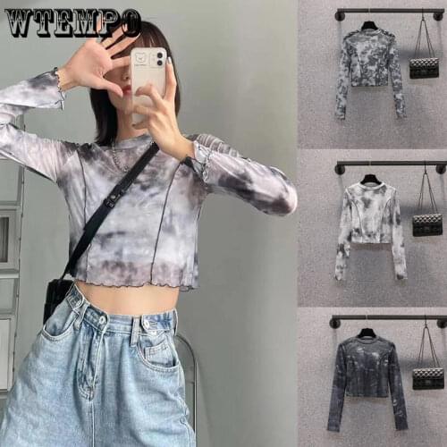 Женские укороченные футболки WTEMPO China At AliExpress